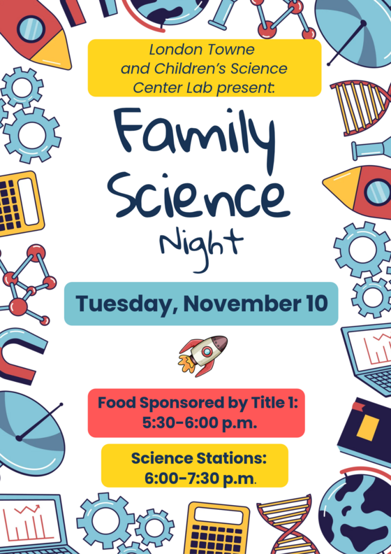 Family science night flyer - English