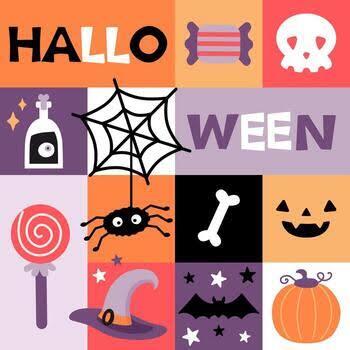 bingo card with halloween theme