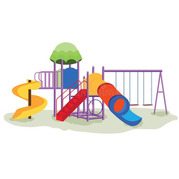 clip art image of playground equipment