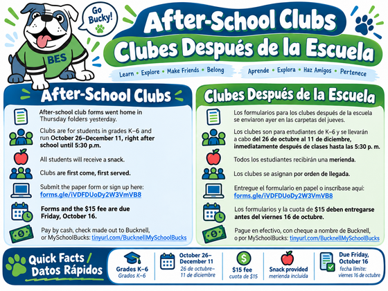 After-School Club Flyer