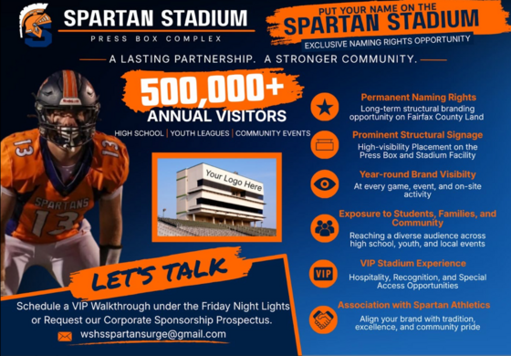 Spartan Stadium Announcement FLyer