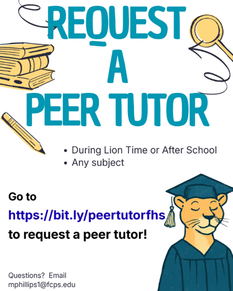 Peer Tutors information flyer