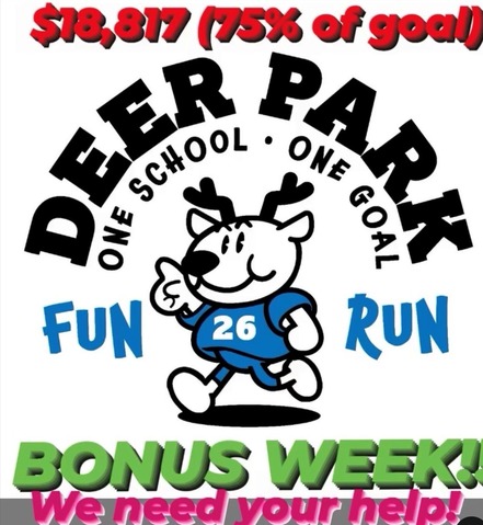 DP fun run sign with goal