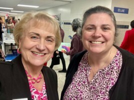Two women posing for a picture