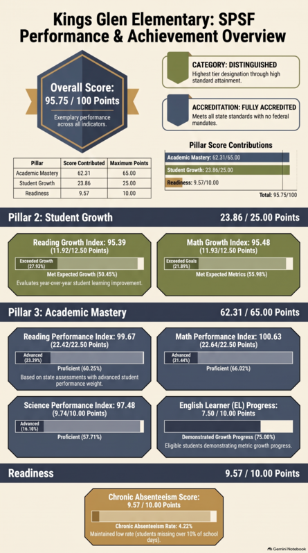 Kings Glen Performance Overview Chart