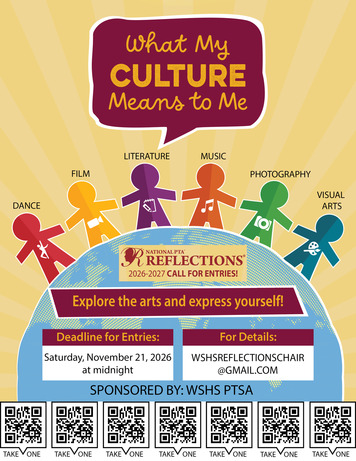 What my culture means to me flyer