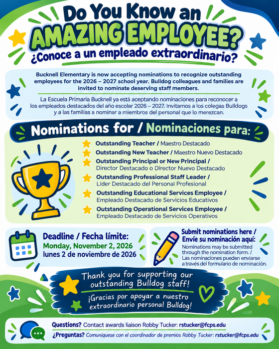 Outstanding Employee Nominations Flyer