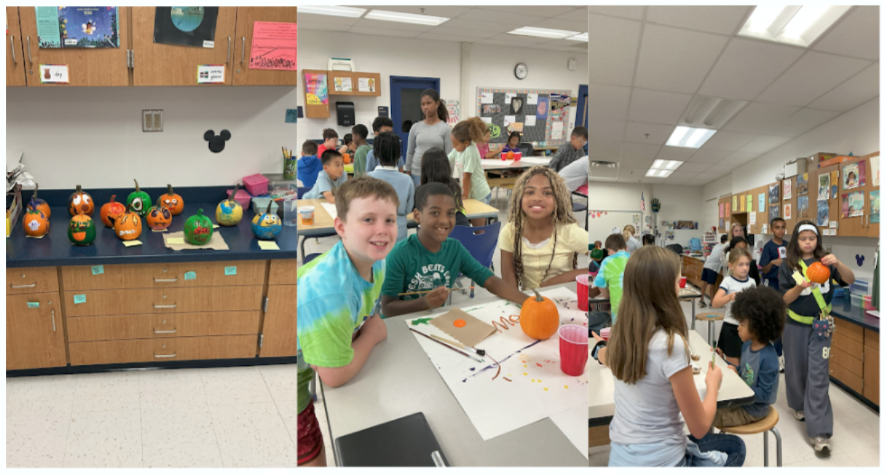 SCA created pumpkins at SEES 