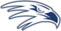 School mascot logo for Franklin Middle School featuring a stylized navy blue and white falcon head profile.