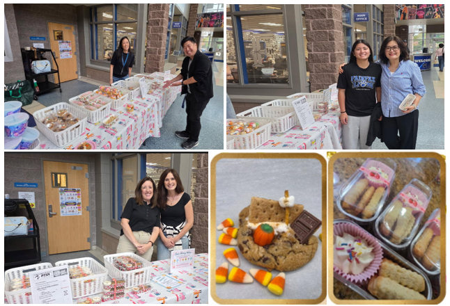 collage of bake sale pictures