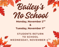bailey's no school