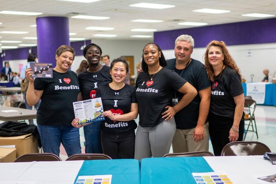 Benefit Services staff ready to assist their colleagues at an Open Enrollment Open House