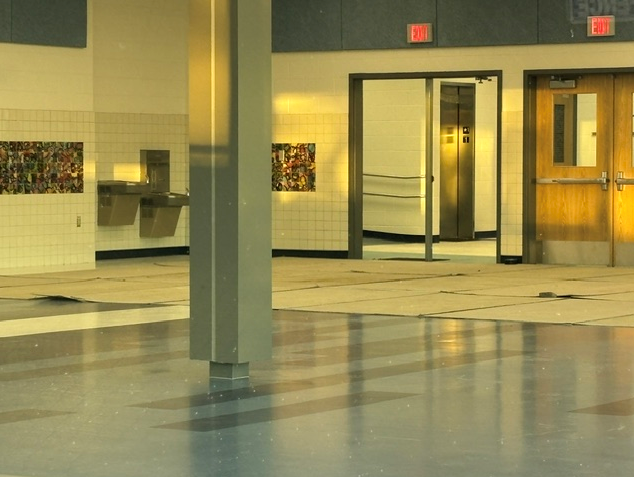 The new cafeteria