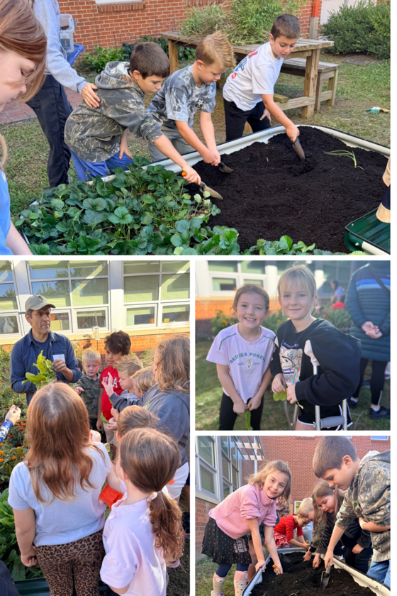 Waynewood Students Explore the Garden