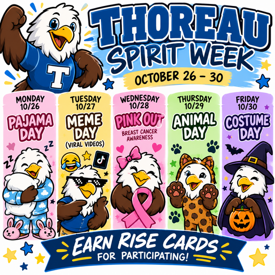 Thoreau Spirit Week: October 26–30!