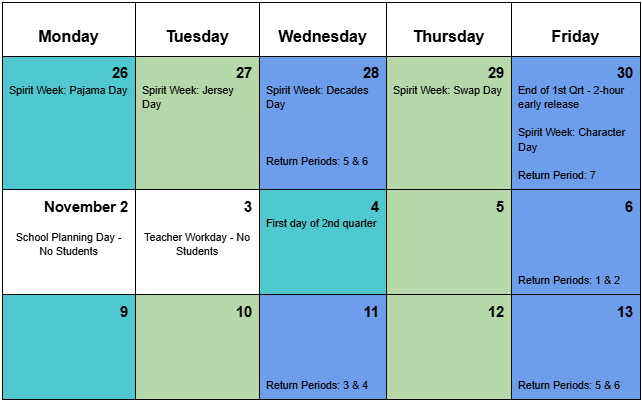 Kilmer Calendar