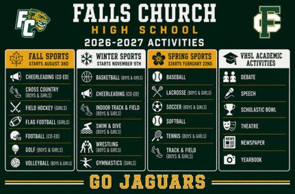 FCHS 2026-2027 Activities Graphic