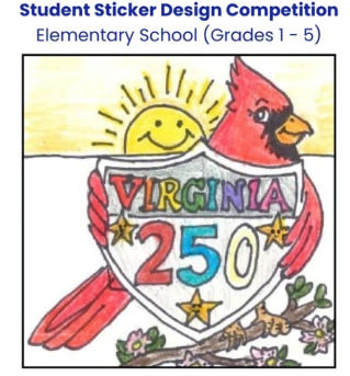 Student Sticker Virginia 250 Competition