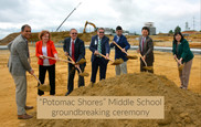 "Potomac Shores" Middle School groundbreaking ceremony