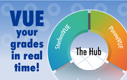 VUE your grades in real-time! The HUB Logo