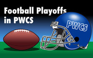Football playoffs in PWCS Football and a helmet