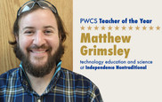Matthew Grimsley is PWCS Teacher of the Year