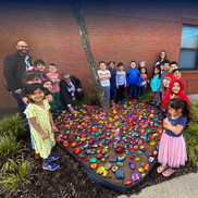 McAuliffe Elementary students inspired to create a kindness rock garden
