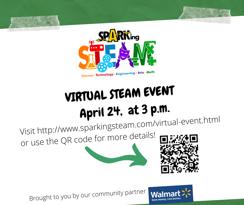 SPARKING STEAM Virtual Event April 24