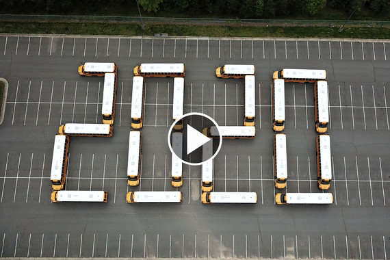 Class of 2020 Bus Formation Tribute