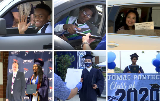 PWCS grads are celebrated with drive-thru diploma pick-up ceremonies