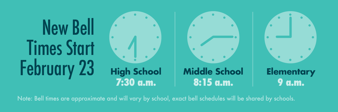 Starting Times Effective Tuesday February 23