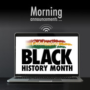 Morning announcements connect school communities in celebration of Black History Month 