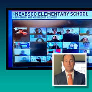 Neabsco Elementary School fifth-grade students meet meteorologist Alex Liggitt