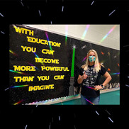With education, you can more powerful than you can imagine - Star Wars Teacher Appreciation at Cedar Point ES