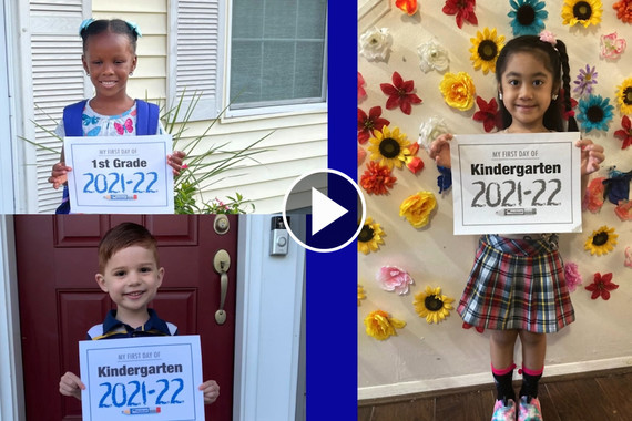 First day of school snapshots - the tradition continues