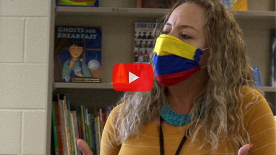 ESOL teacher highlights her native country in Hispanic Heritage lesson  
