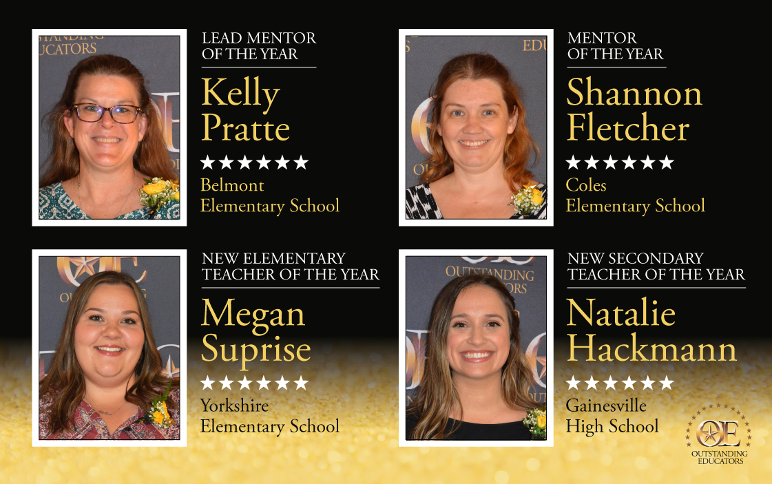 Outstanding Educators 2022 - Lead Mentor of the Year, Mentor of the Year, New Elementary Teacher of the Year, New Secondary Teacher of the Year