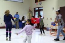PE class brings fitness and families together