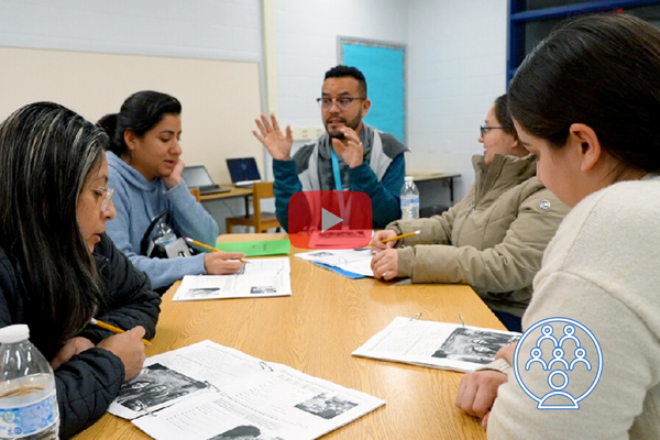 Parents expand their language skills through free English classes at Bennett Elementary School 