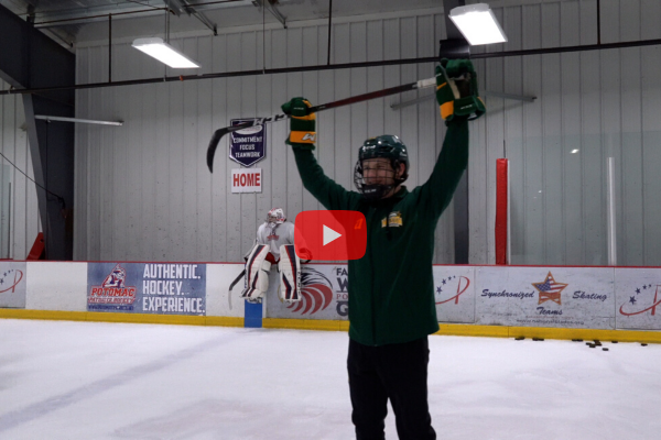 George Mason Ice Hockey team members have a special attendance message for PWCS students 