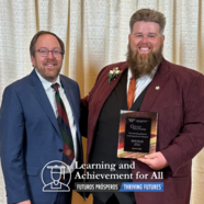 Virginia Tech awards Brentsville District High School's Drew Miller with alumni award