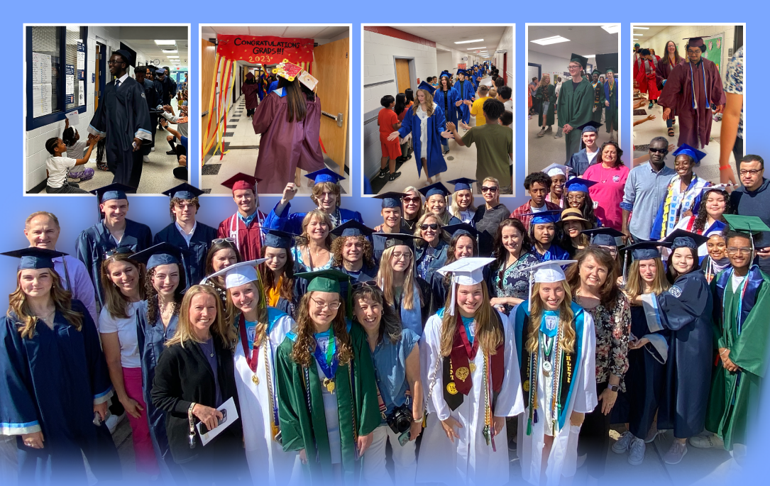"Grad Walks" offer PWCS seniors a chance to reflect, reminisce, younger students a chance to look into the future 