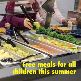 Summer meals locations and times now available, free for all children