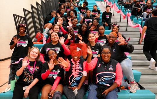 Pink Out Volleyball Game at Potomac High School