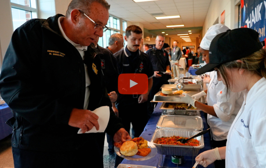 Patriot High School students and staff honor first responders