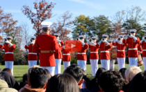 Marine Drum and Bugle Corp visits Gainesville Middle School