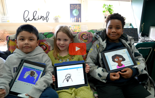 African American storytelling at Occoquan ES brings together technology and history