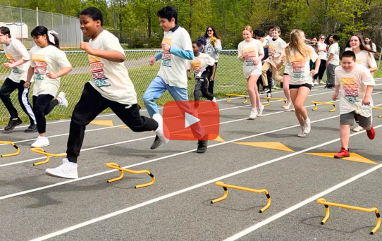 Unified Track Students running