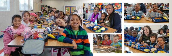 Students and families enjoyed dining together today during our Elementary School Thanksgiving Luncheons!  