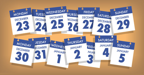 Days off for winter break 2024-25